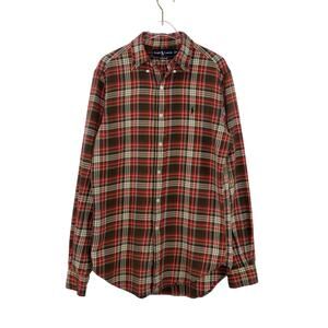 Ralph Lauren Men's Classic Fit Red Green Blue Plaid Button Down Shirt Small